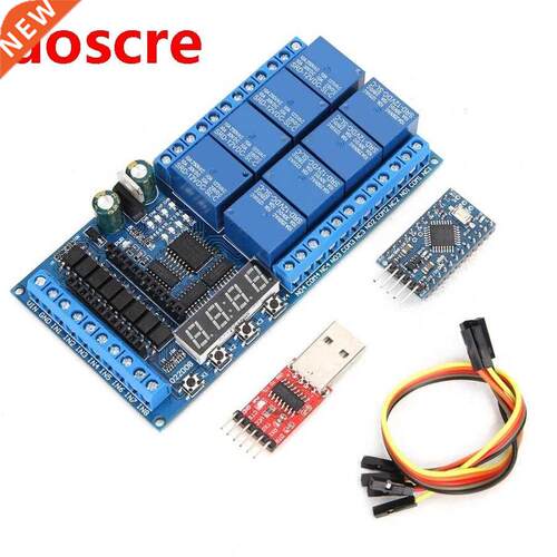 DC 12V 8 Channel Pro Mini PLC Relay Shield Module LED Displa