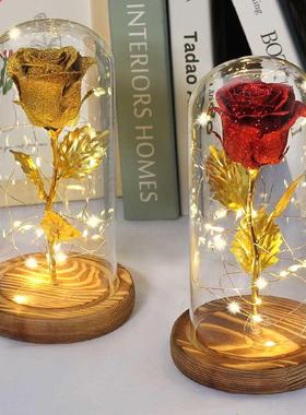 New Christms Gift Red Shiny rtificil flower Rose Beuty