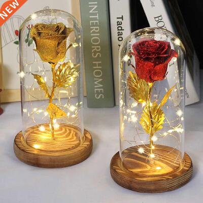New Christms Gift Red Shiny rtificil flower Rose Beuty
