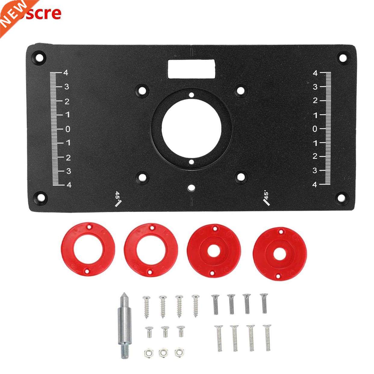 Table Insert Plate Engraving Machine with 4 Rings Tools Wood