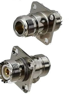 1pcs Connector Adapter UHF SO239 Female Jack to N Female Jac