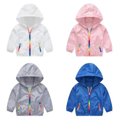 2021 New Children's Hooded Sun Protection Clothing Summe