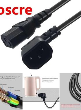 Right Angled IEC 320 C14 Male to C13 Female Cord,C14 to C13