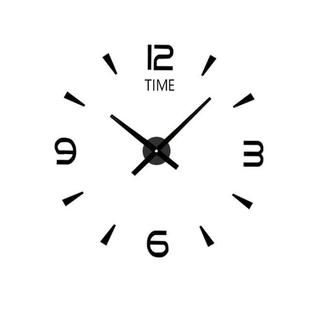 Wall Clock Modern Large D Wall Clock Mirror Surface Adhesiv