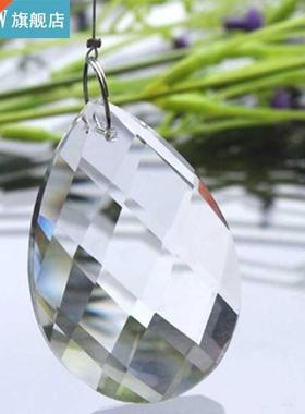 1pc Grid Clear Chandelier Glass Lamp Prisms Parts Hanging Dr