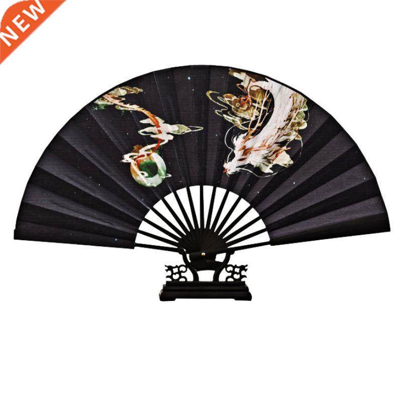 Classical Men Folding Fan Chinese Vintage Folding Hanfu Anim