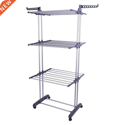 1Pcs Roller Type Foldable Clothes Towels Hanger Shelf tools