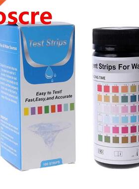 100pcs 6in1 Test Strips Water Quality Test Paper PH KH GH Ni