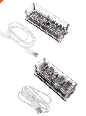 IN-12 Glow Tube Clock 7Color RGB DS3231 IN12 Nixie Tube Cloc