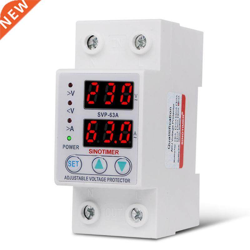 Din Rail Adjustable 63A 230V Single Phase Over Under Voltage