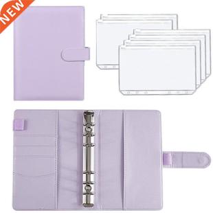 A6 Binder Budget PU Leather PlannerPockets Expense Budget S
