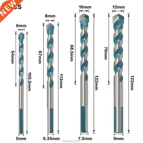 4/5pcs Electric Tools Diamond Drill Hammer Concrete Ceramic