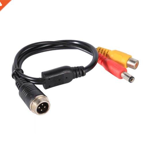 M12 4Pin Aviation Head to RCA Female DC Male Extension Cable