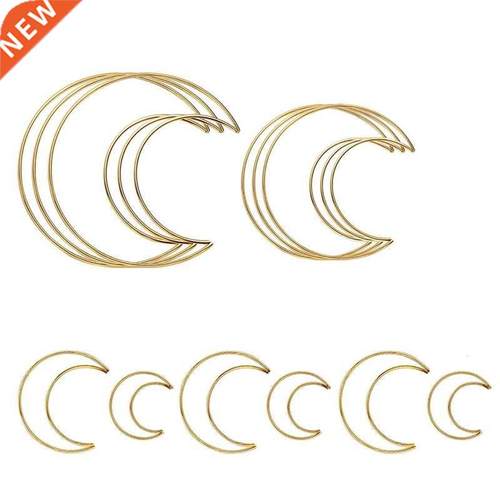 12Pcs 4 Size Gold Dream Catcher Rings Metal Hoops Macrame Ri
