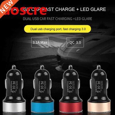 Dual USB 3.1A QC 3.0 Car Charger Multi-function Car Quick Ch