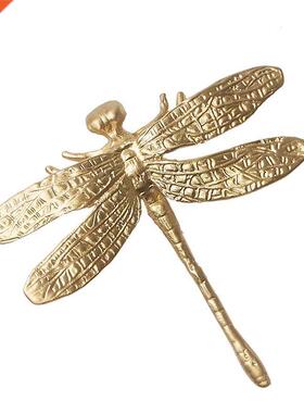 Animal Plant Brass Handle Nordic Wardrobe Shoe Cabinet Door