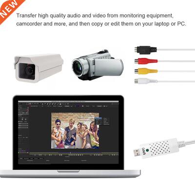 USB 2.0 Video Audio Capture Card HD Video Converter Adapter