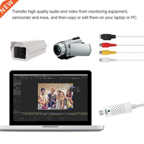 USB 2.0 Video Audio Capture Card HD Video Converter Adapter