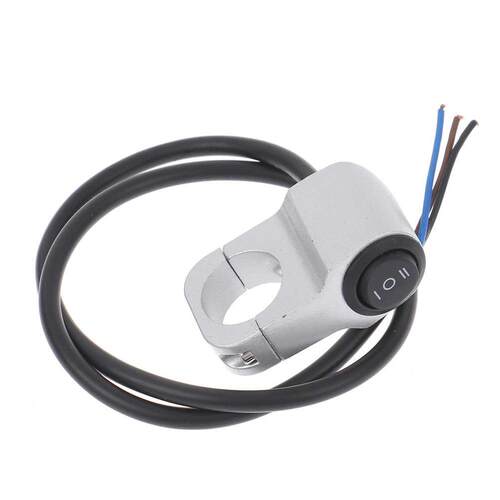 22cm 7/8in Aluminum Alloy Motorcycle Handlebar Headlight Swi