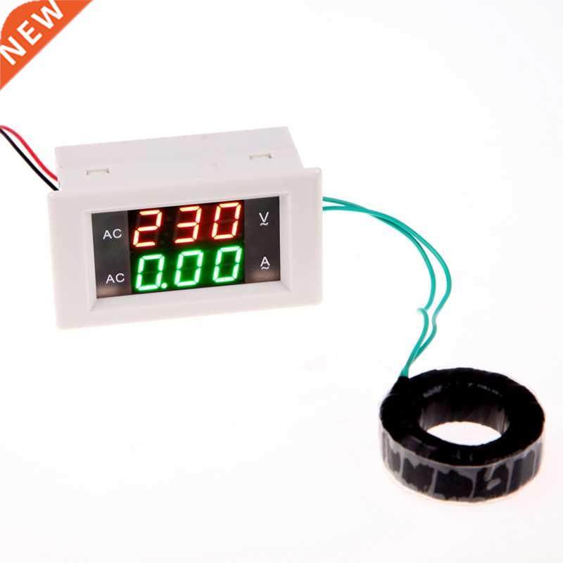 LCD Voltmeter Ammeter AMP Current Voltage Meter Panel AC100-