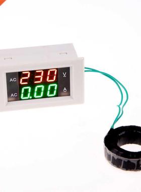 LCD Voltmeter Ammeter AMP Current Voltage Meter Panel AC100-