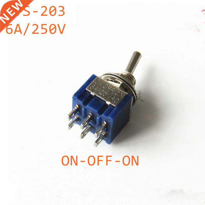 5pcs Mini MTS-203 6Pin 3 Position G104 ON-OFF-ON 6A 125V Tog