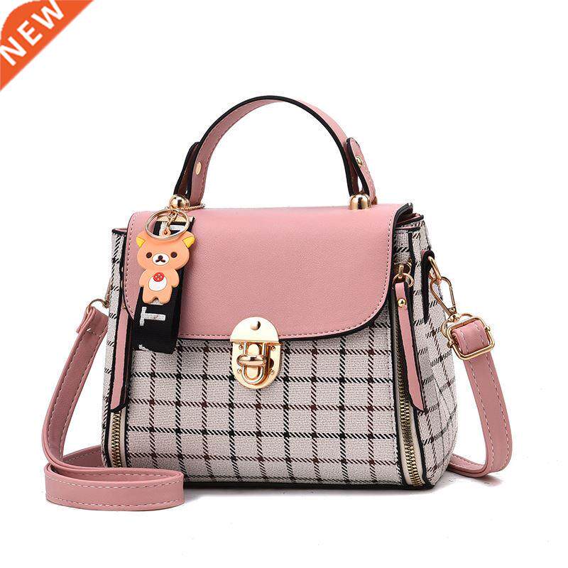 Korean Fashion Plaid Women's Bag Shoulder Bag Diagonal P