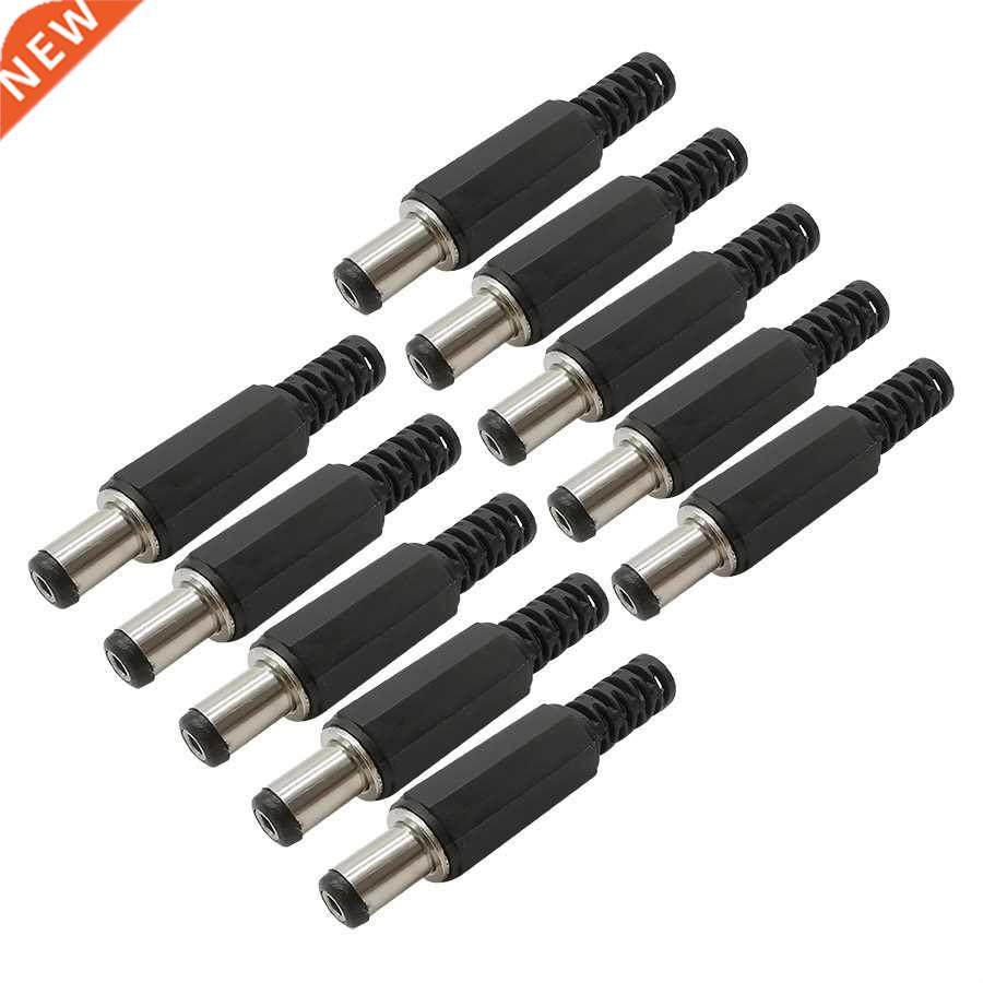 10Pcs/lot Plastic 5.5 x 2.1mm DC Power Supply Male Plug Conn