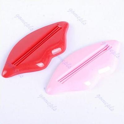 New 2pcs Bathroom Lip Kiss Dispenser Toothpaste Squeezer Hom