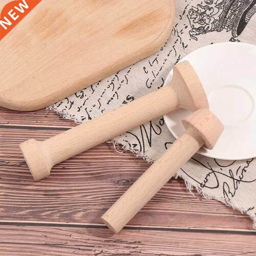 1pc DIY Egg Tart-Tamper Double Side Wooden Pastry Pusher Bak