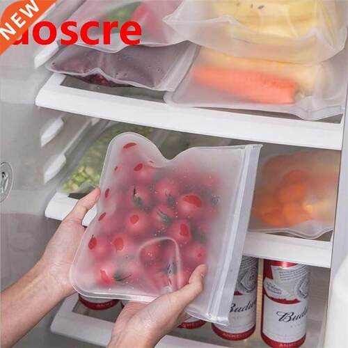 5Pcs Silicone Food Storage Containers Leakproof Containers R