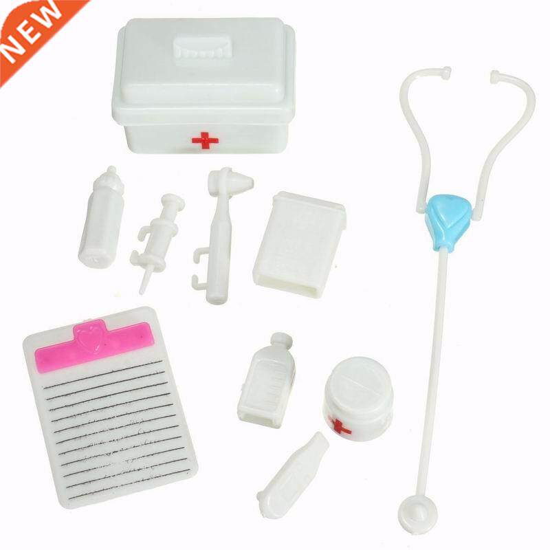 10 Pcs/Set Mini Plastic Simulation Medicine Box Pretend Doct