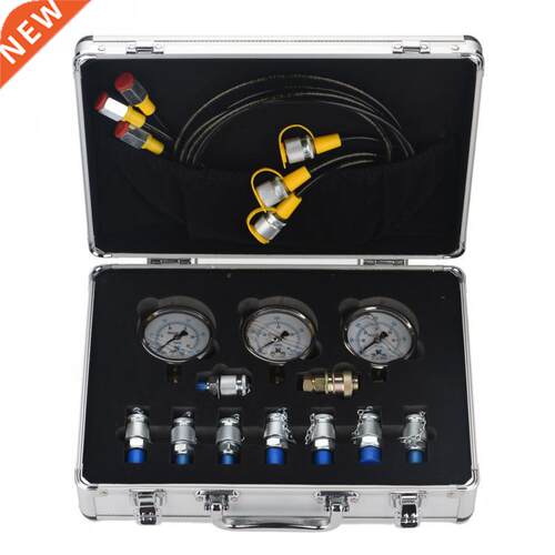 Excavator Hydraulic Pressure Gauge Test Tools Kit with Testi