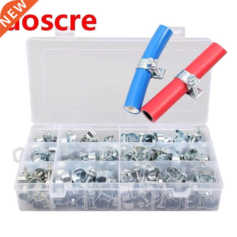 135 PCS stainless steel double ear hose clamp 8-18mm fuel wa