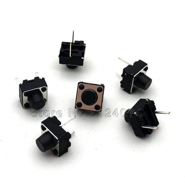 100pcs/lot 6*6*6MM 2pin touch switch short pin micro switch