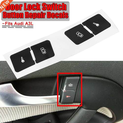 A Set Matte Black Car Door Lock Control Switch Button Repair