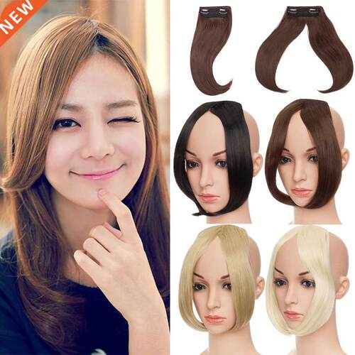 S-noilite Synthetic Fashion Long Clip In On Front Hair Bang