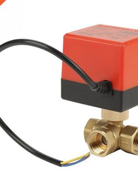 G1/2inch DN15 Electrical Valve Brass 3 Way AC 220VMotorized