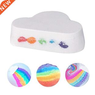 Natural Cloud Shape Rainbow Bath Bomb Exfoliating Moisturiz