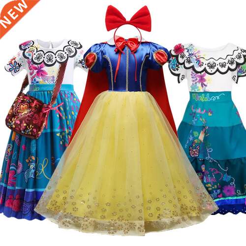 2022 Encanto Children Girl Dress for Girls Prom Princess Dre
