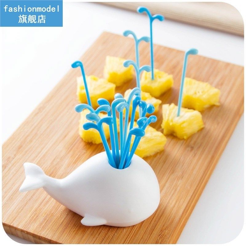 Fruit Fork Mini Cartoon Children Snack Cake Dessert Food Fru