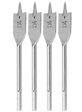 schaar 4Pcs Flat Wood Drill Bit Set High Carbon Steel Woodwo