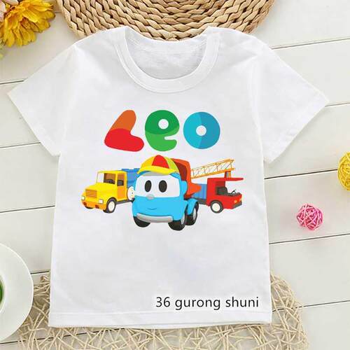 New Hot Sale Children’S Tshirt Funny Leo The Truck Tv