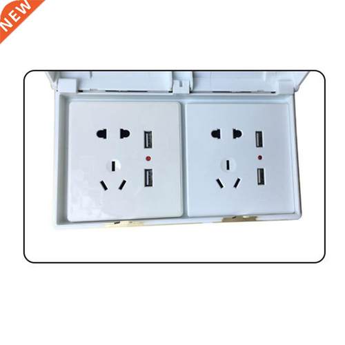 Electric Wall Mount Durable Double Socket Household Outlet