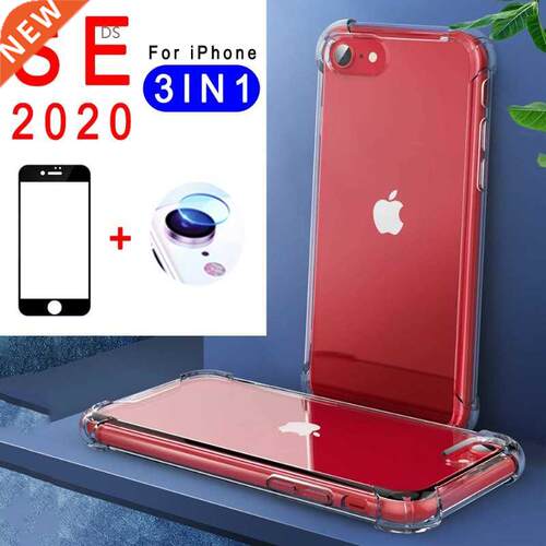 For iPhone se 2020 case Transparent TPU Cover iphoneSE SE2