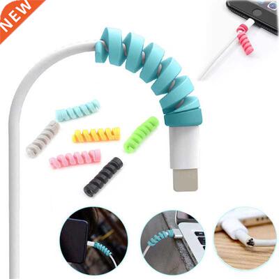 4pcs Spiral Cable Protector Data Line Protector Earphone Ca