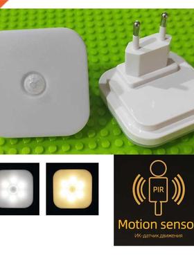 Night Light With EU Plug Smart Motion Sensor LED Night Lamp