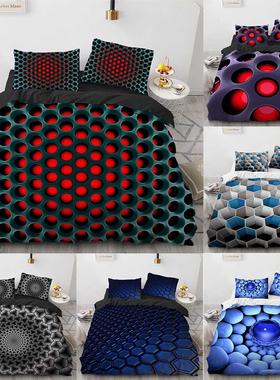 Abstract Aesthetic Psychedelic Bedding Sets Cartoon 3D Effec