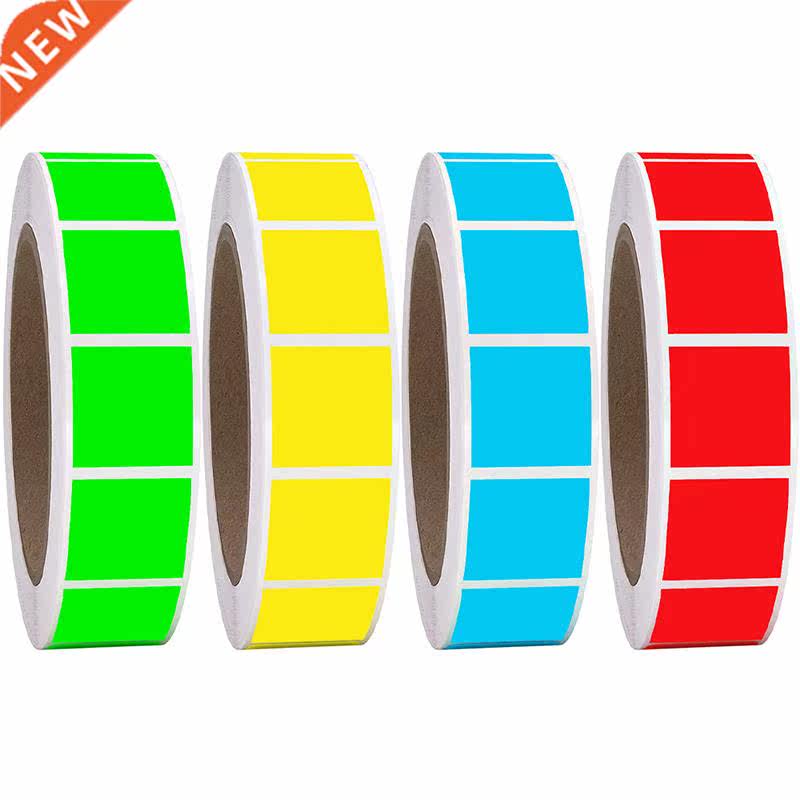 500Pcs/Roll Square Chroma Labels Stickers Color Code Labels