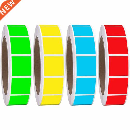 500Pcs/Roll Square Chroma Labels Stickers Color Code Labels